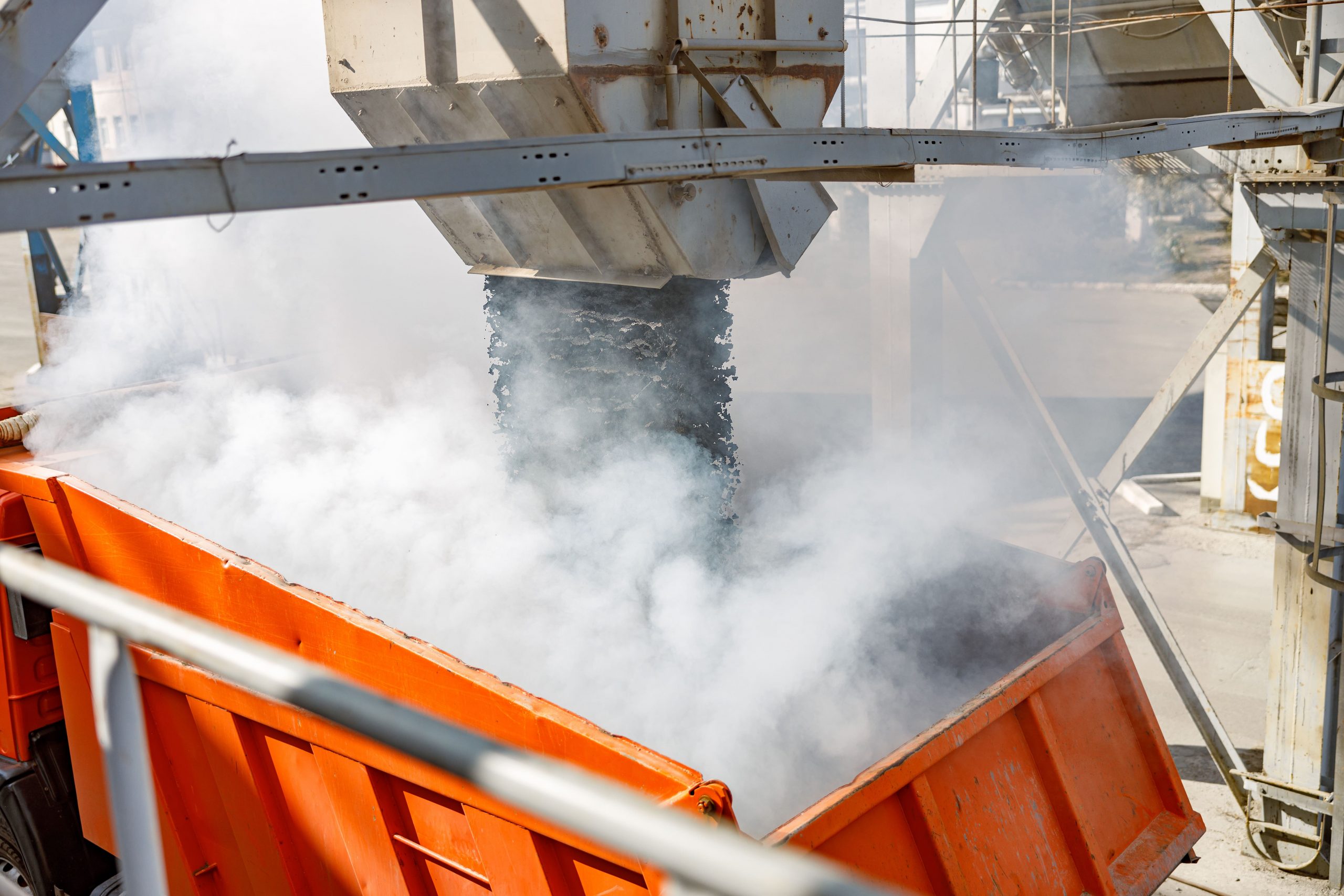 Herstellung von temperaturabgesenktem Asphalt