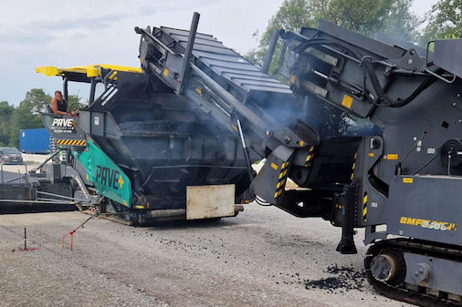 Straßenbaustelle ohne Auszubildende