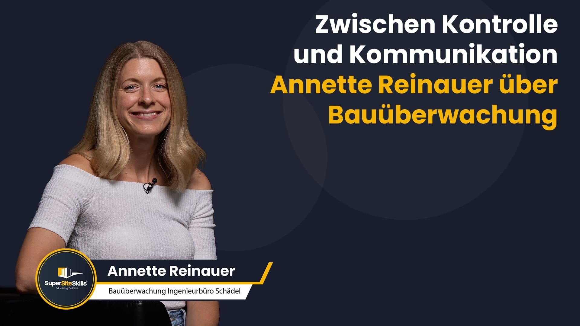 Annette Reinauer beim Talk Bauüberwachung